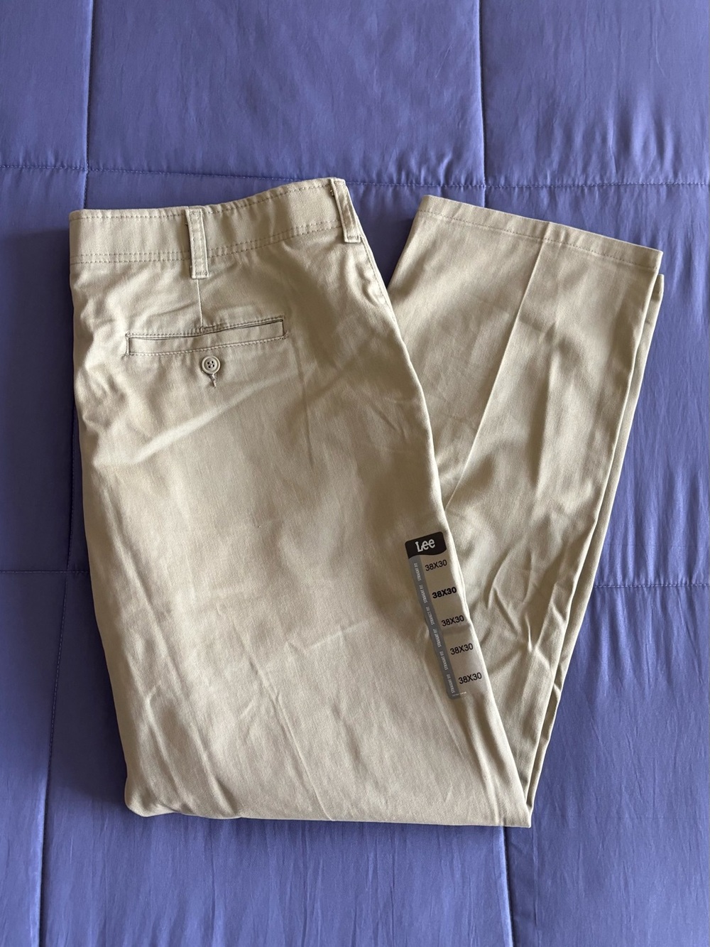 Lee Straight Fit Tapered Leg Khakis Pants NWOT